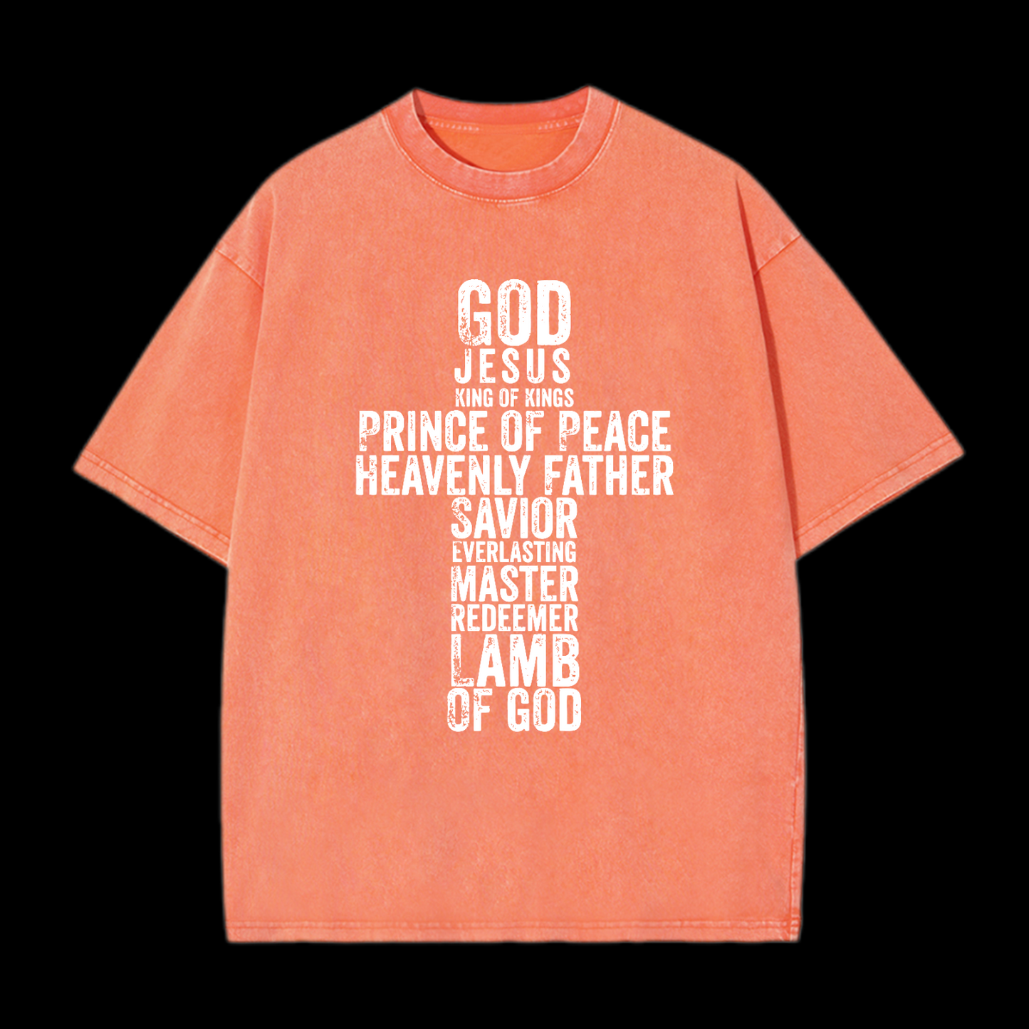 God Cross Washed T-Shirt