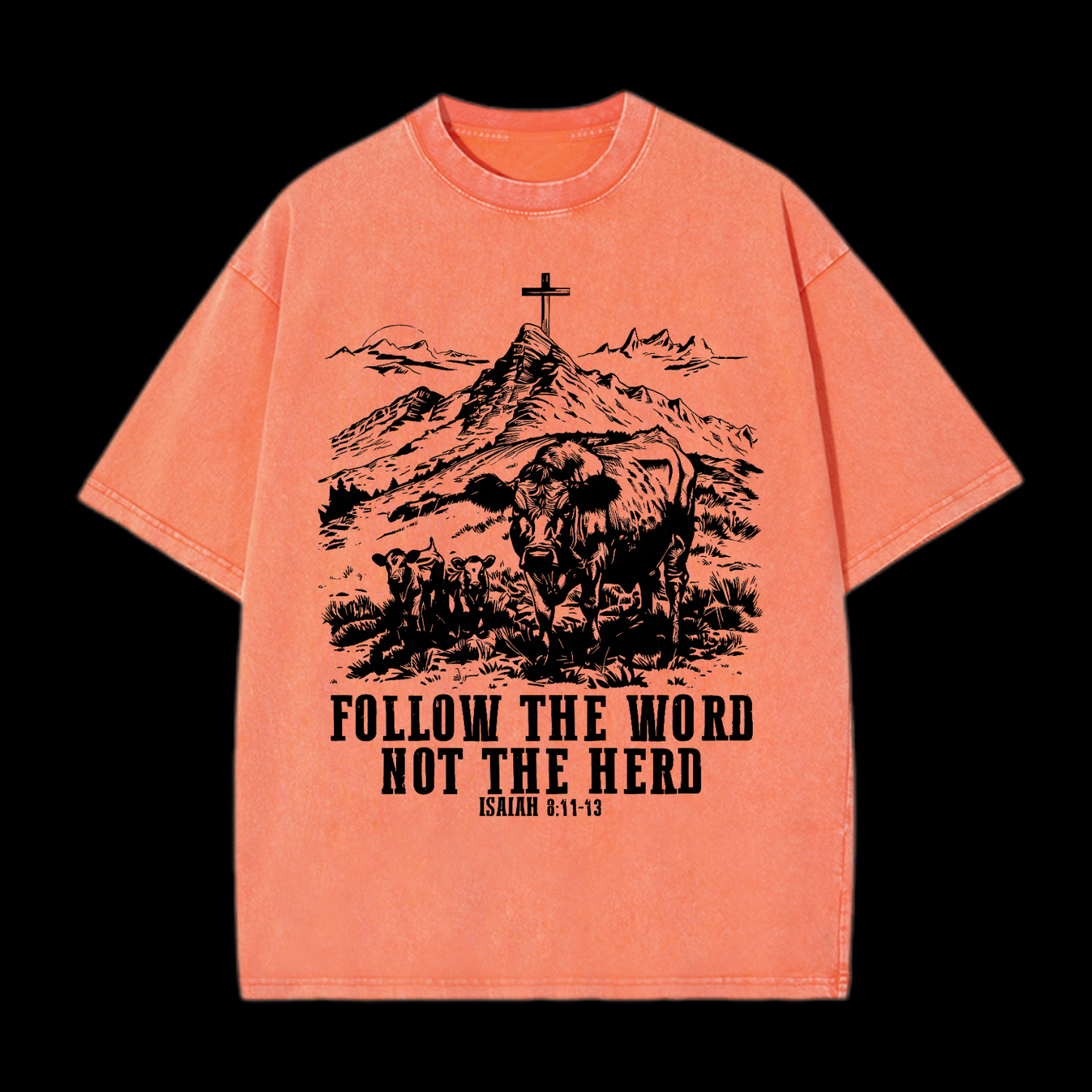 Follow The Word Not The Herd Washed T-Shirt