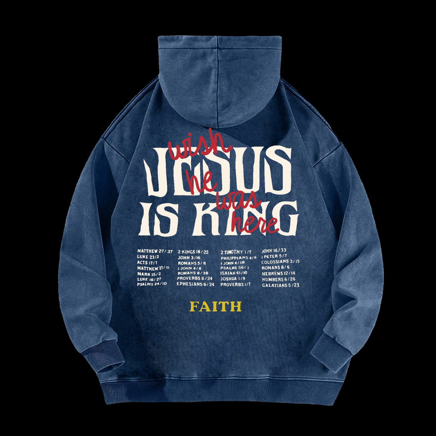 Jesus Is King Washed Hoodie