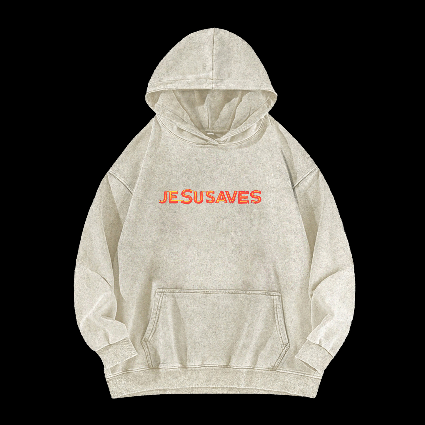Jesus Saves Washed Hoodie
