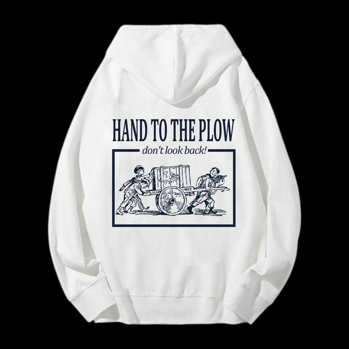 Hand To The Plow Drawstring Hoodie