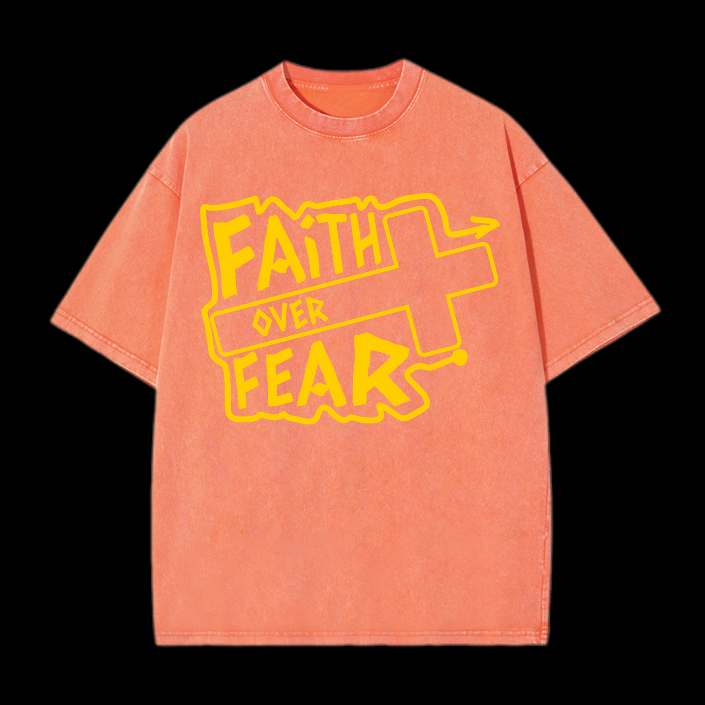 Faith Over Fear Washed T-Shirt