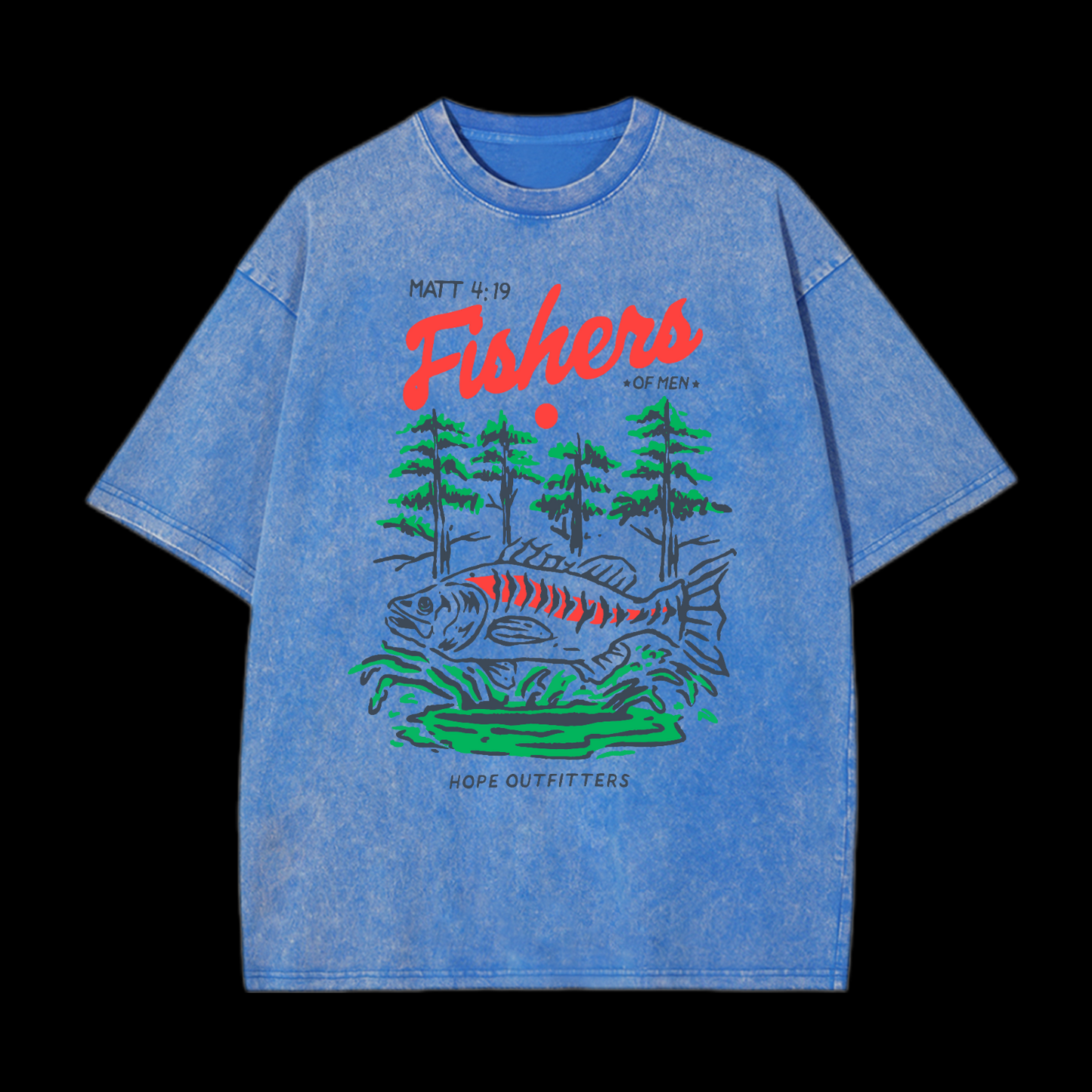 Fishers Of Men Washed T-Shirt