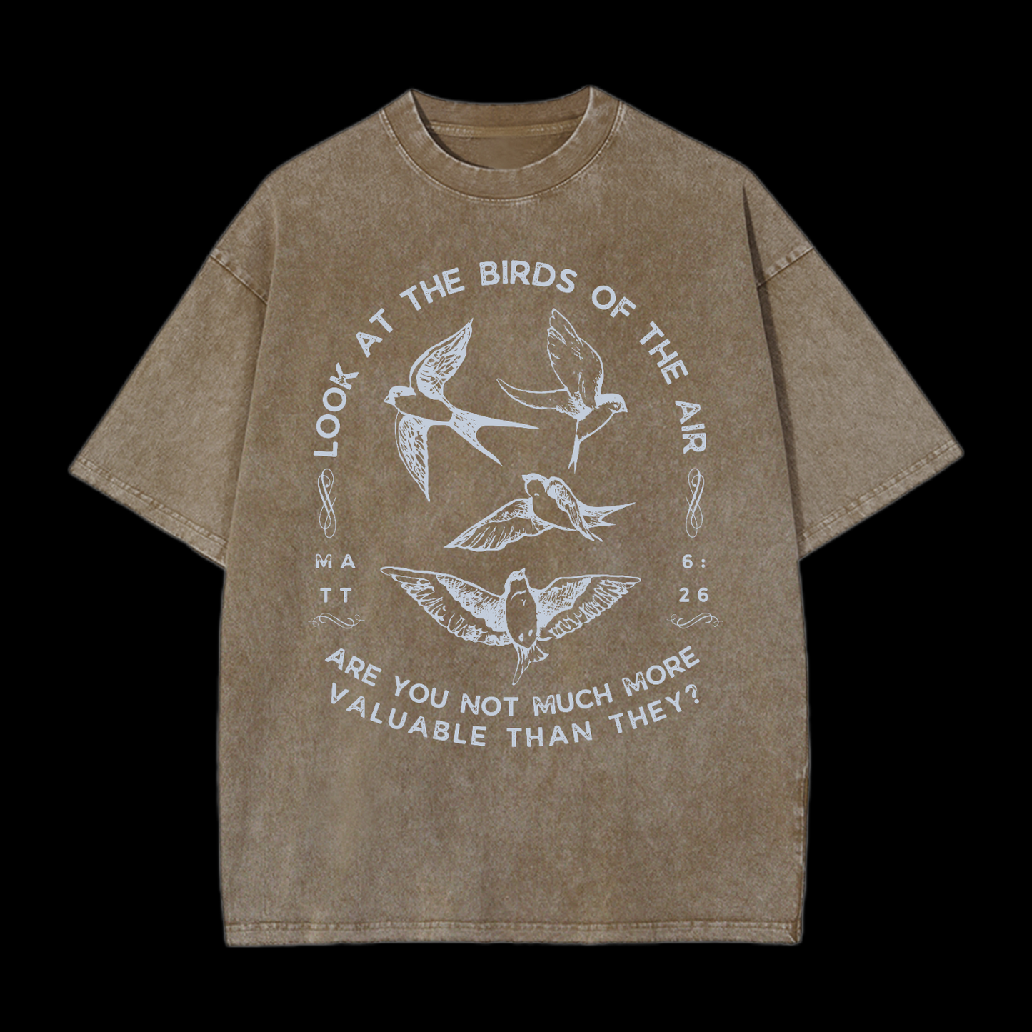 Look At The Birds Of The Air Washed T-Shirt