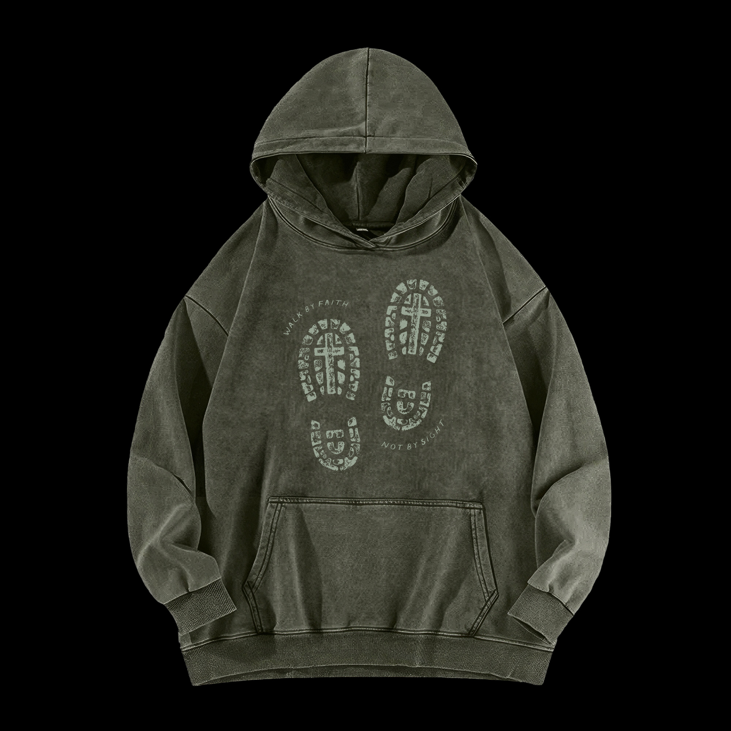 Walk By Faith Washed Hoodie