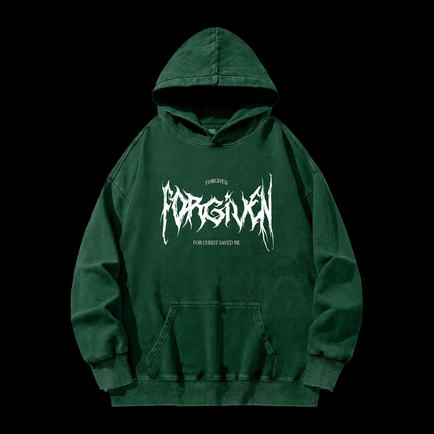 Forgiven For Christ Saved Me Washed Hoodie