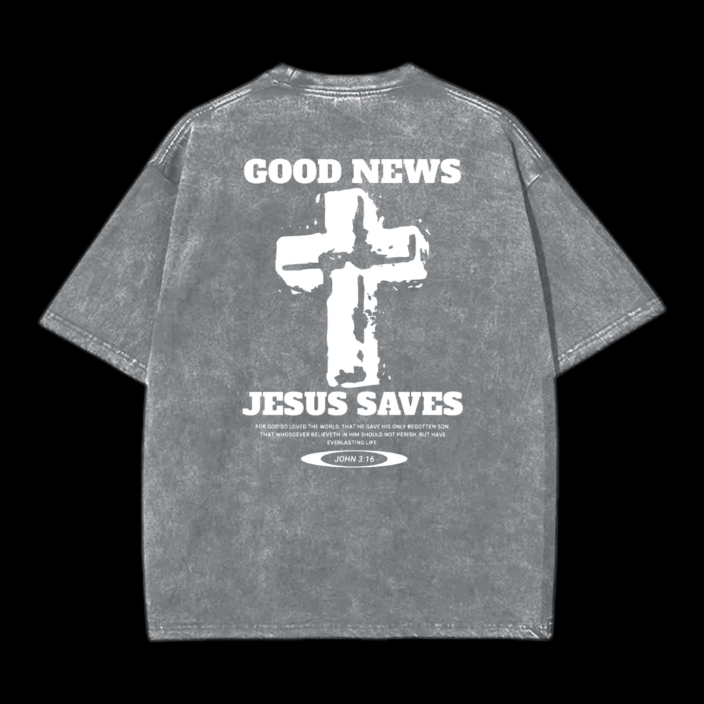 Jesus Saves Washed T-Shirt
