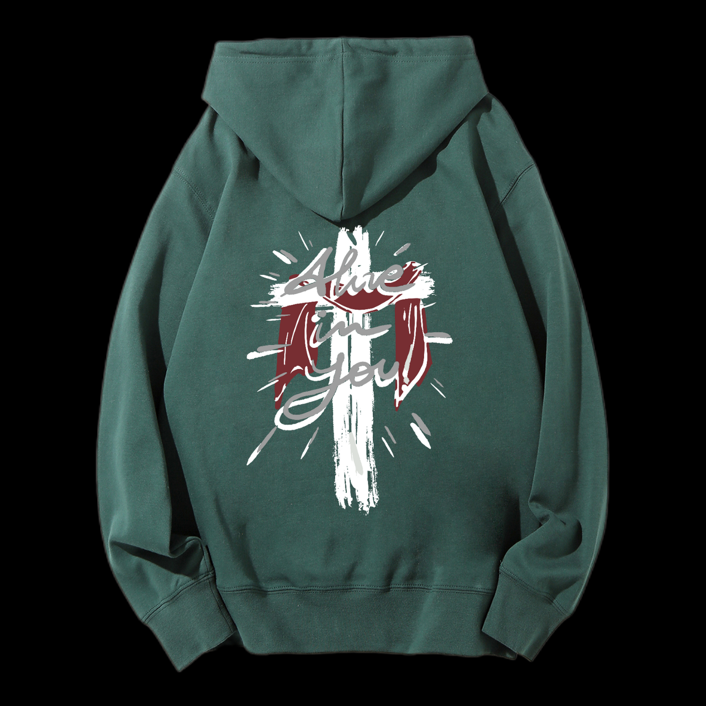 Alive in You Drawstring Hoodie