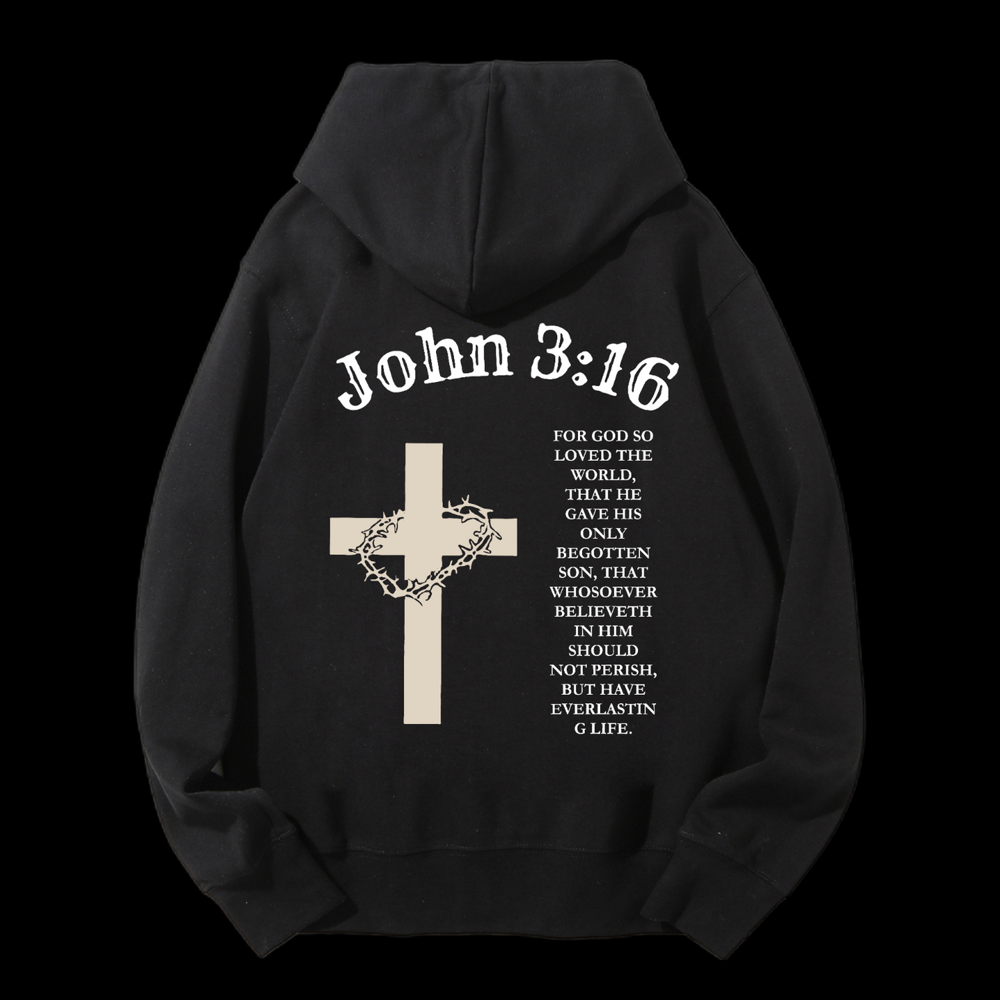 John 3:16 Drawstring Hoodie