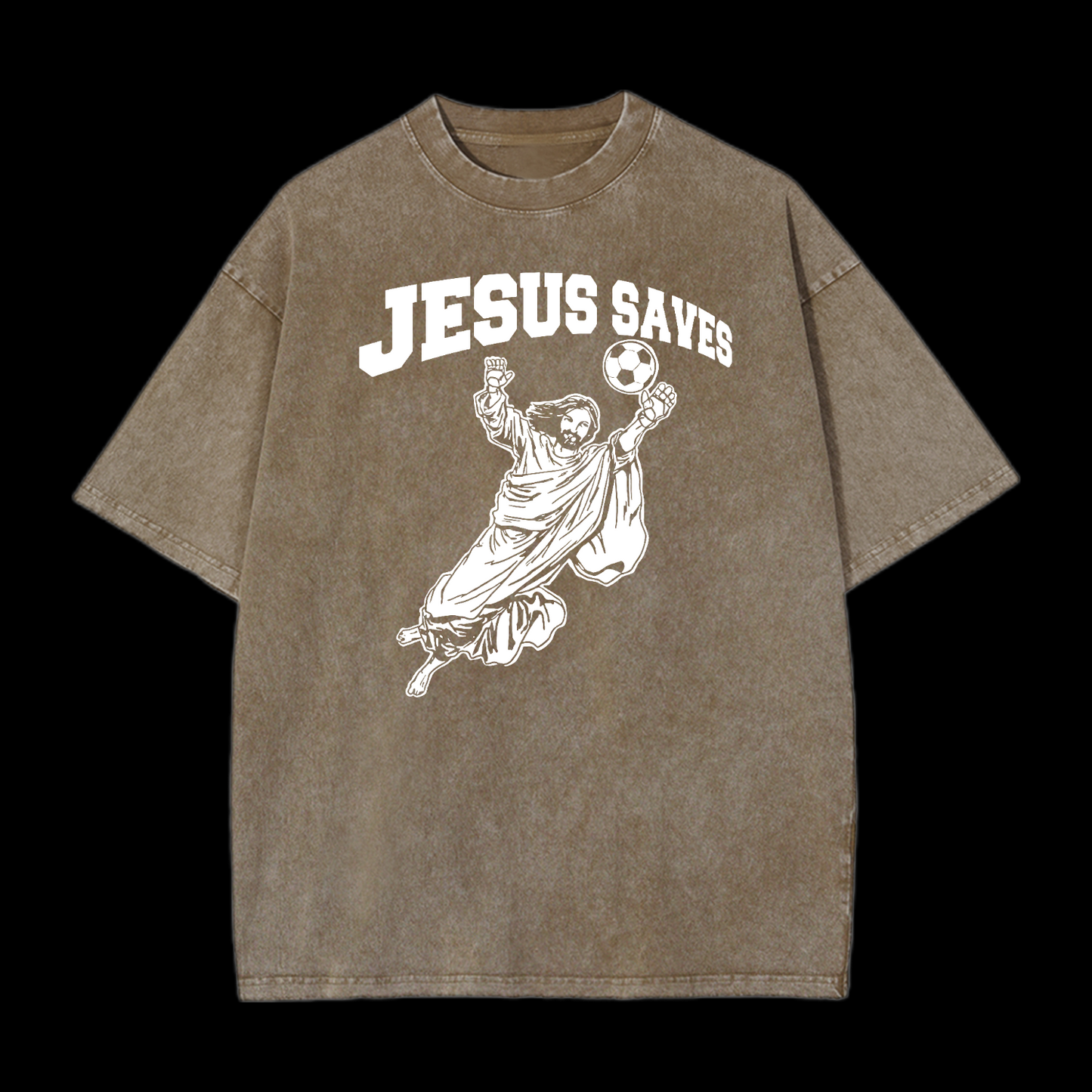 Jesus Saves Washed T-Shirt