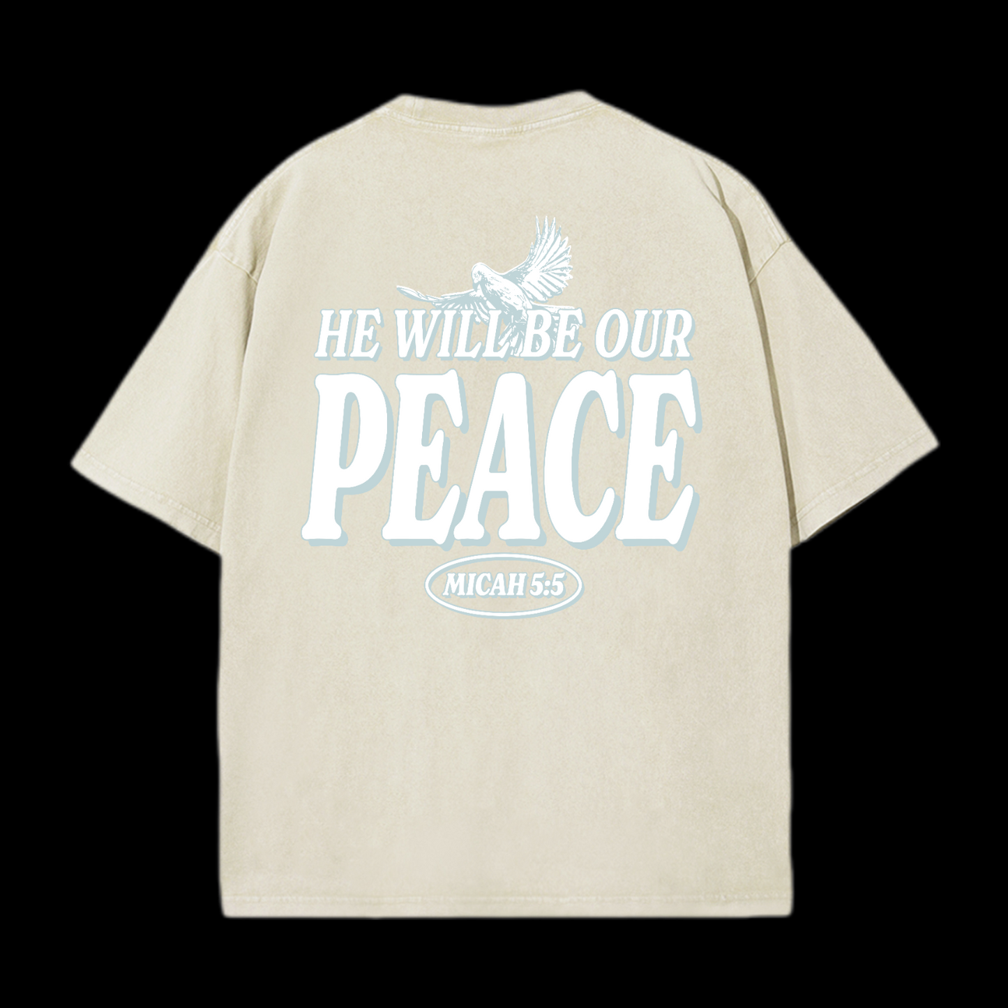 He Will Be Our Peace Washed T-Shirt