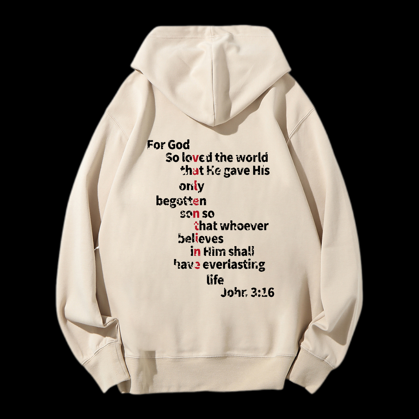 John 3:16 Drawstring Hoodie
