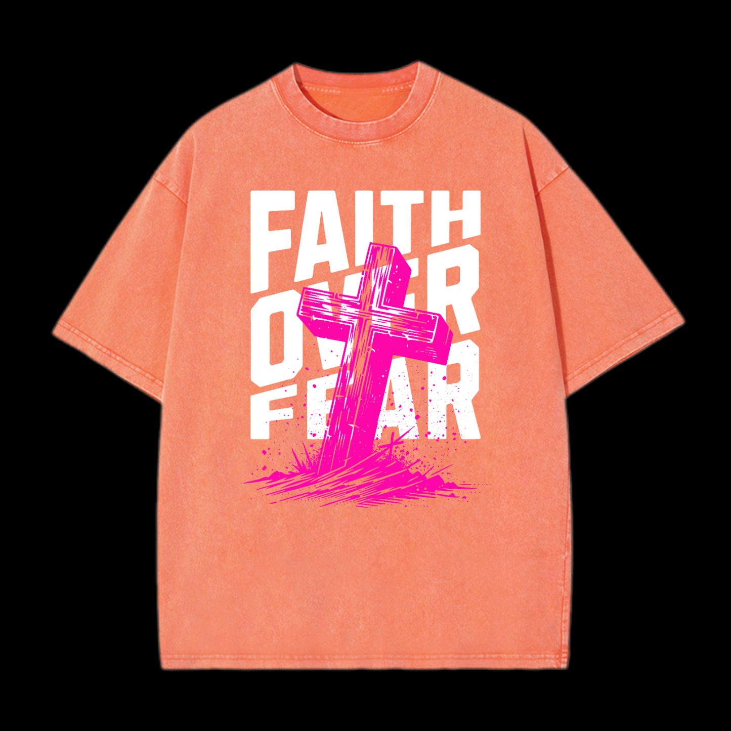 Faith Over Fear Washed T-Shirt