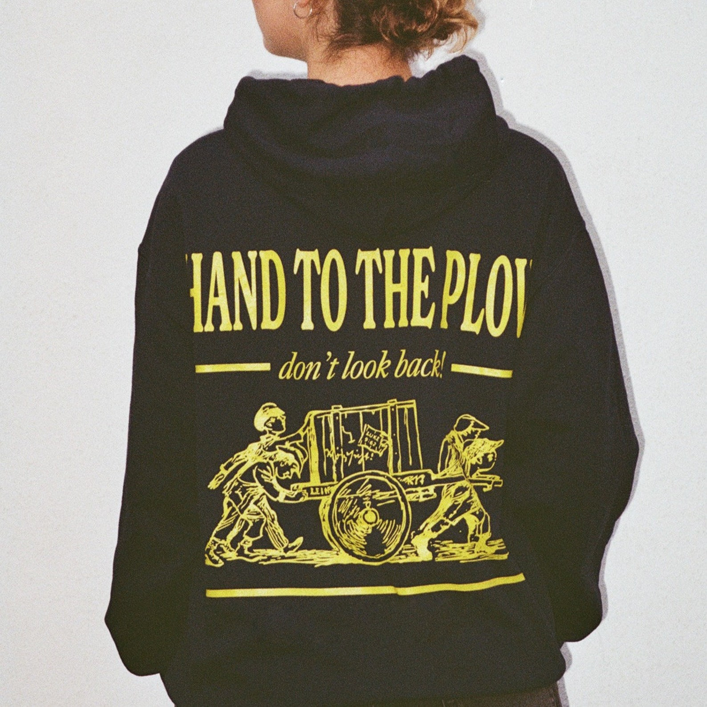 Hand To The Plow Drawstring Hoodie