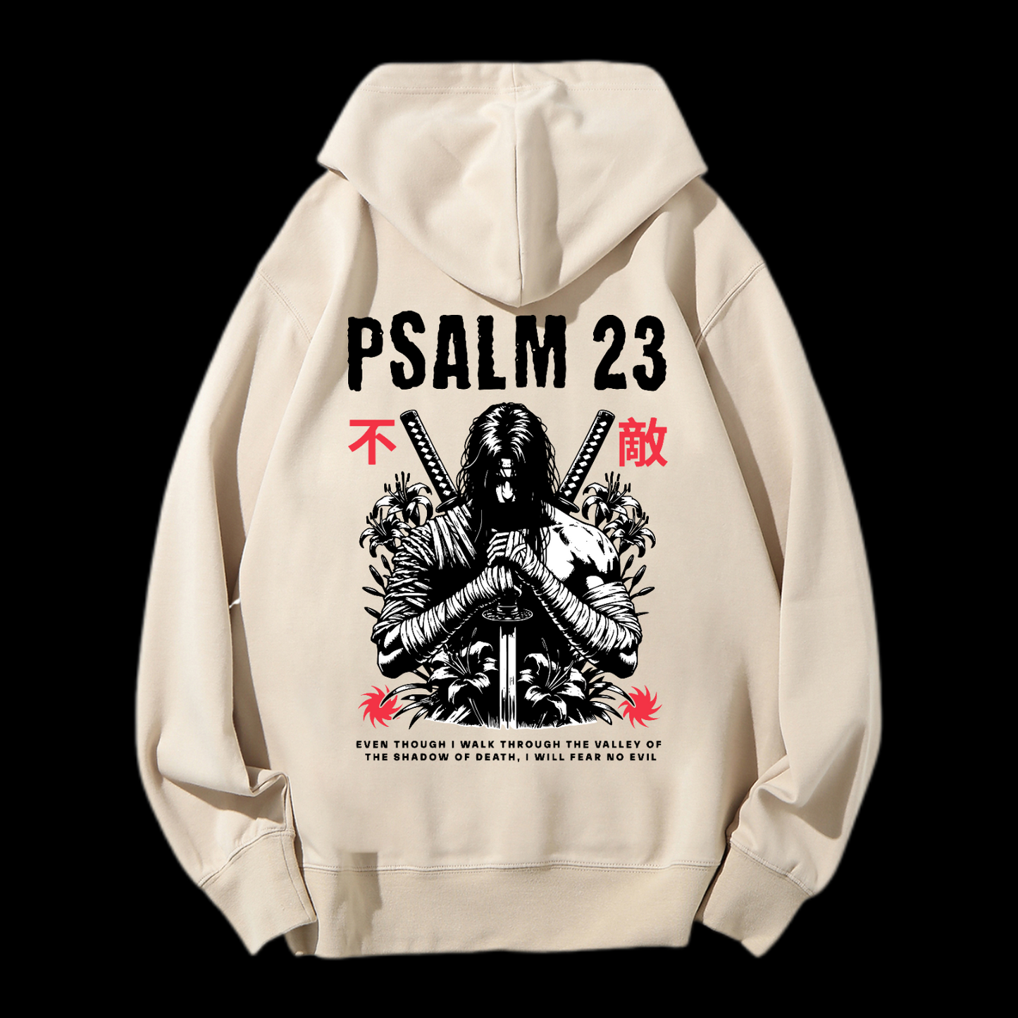 Fear No Evil Drawstring Hoodie