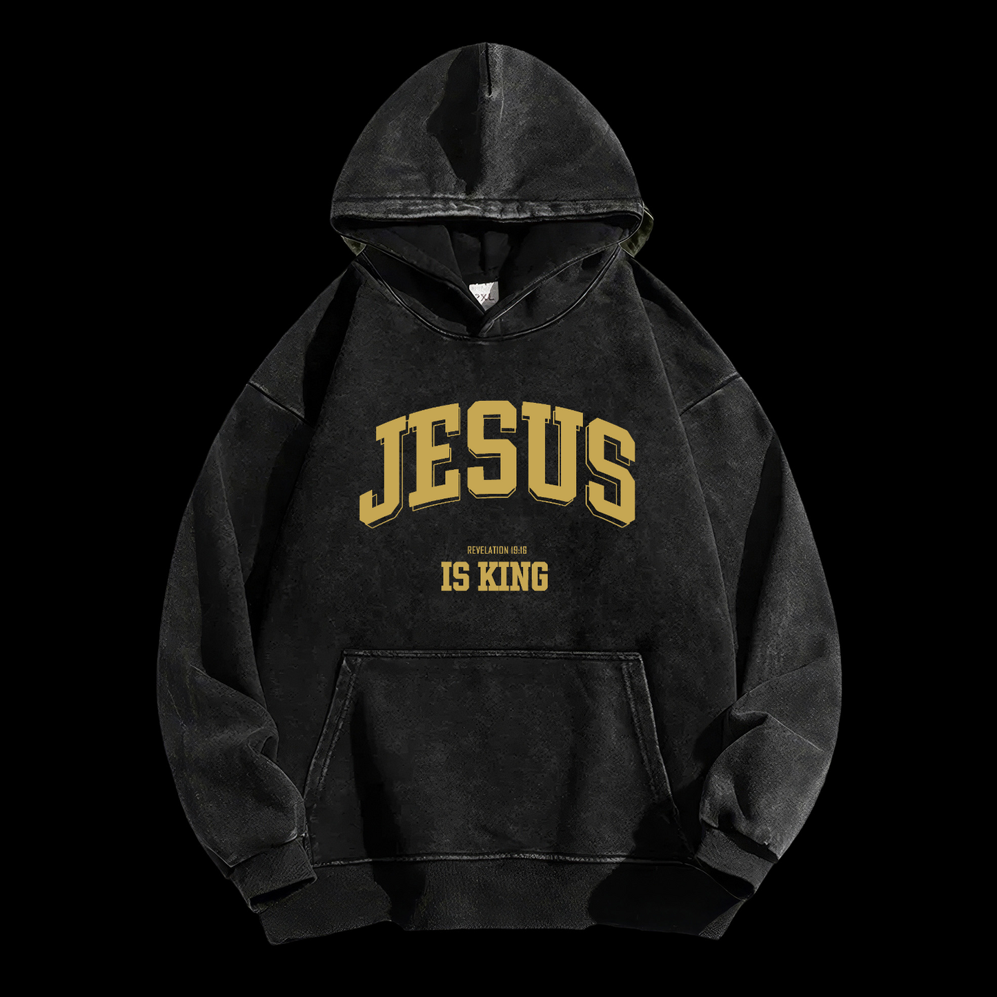 Jesus Is King Washed Hoodie