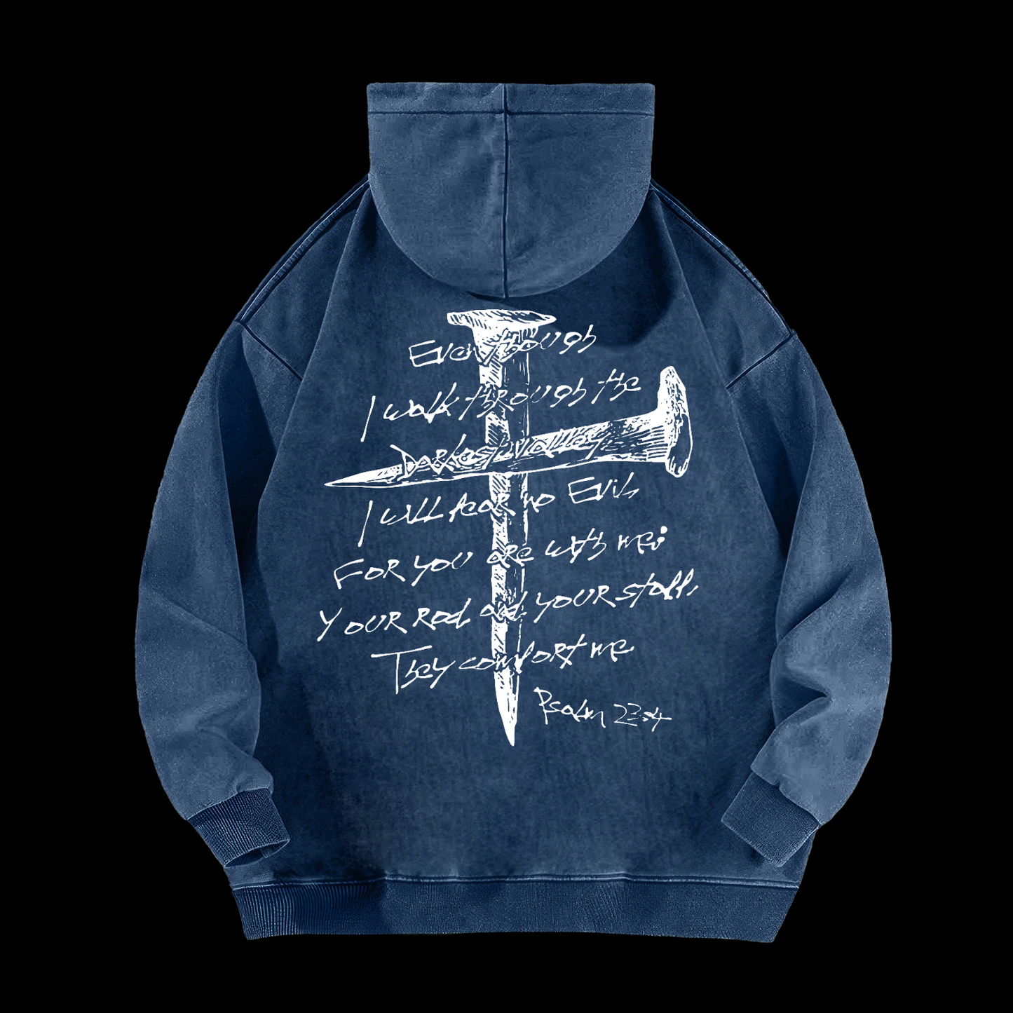 I Will Fear No Evil Washed Hoodie