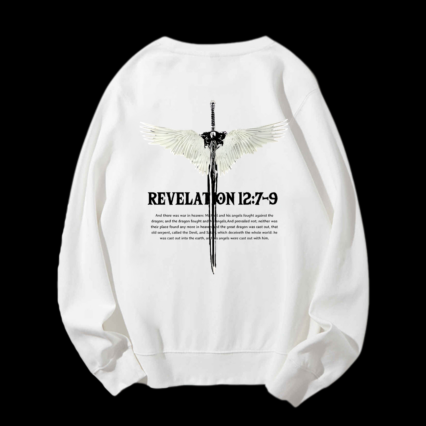 Revelation 12:7-9 Crewneck Sweatshirt