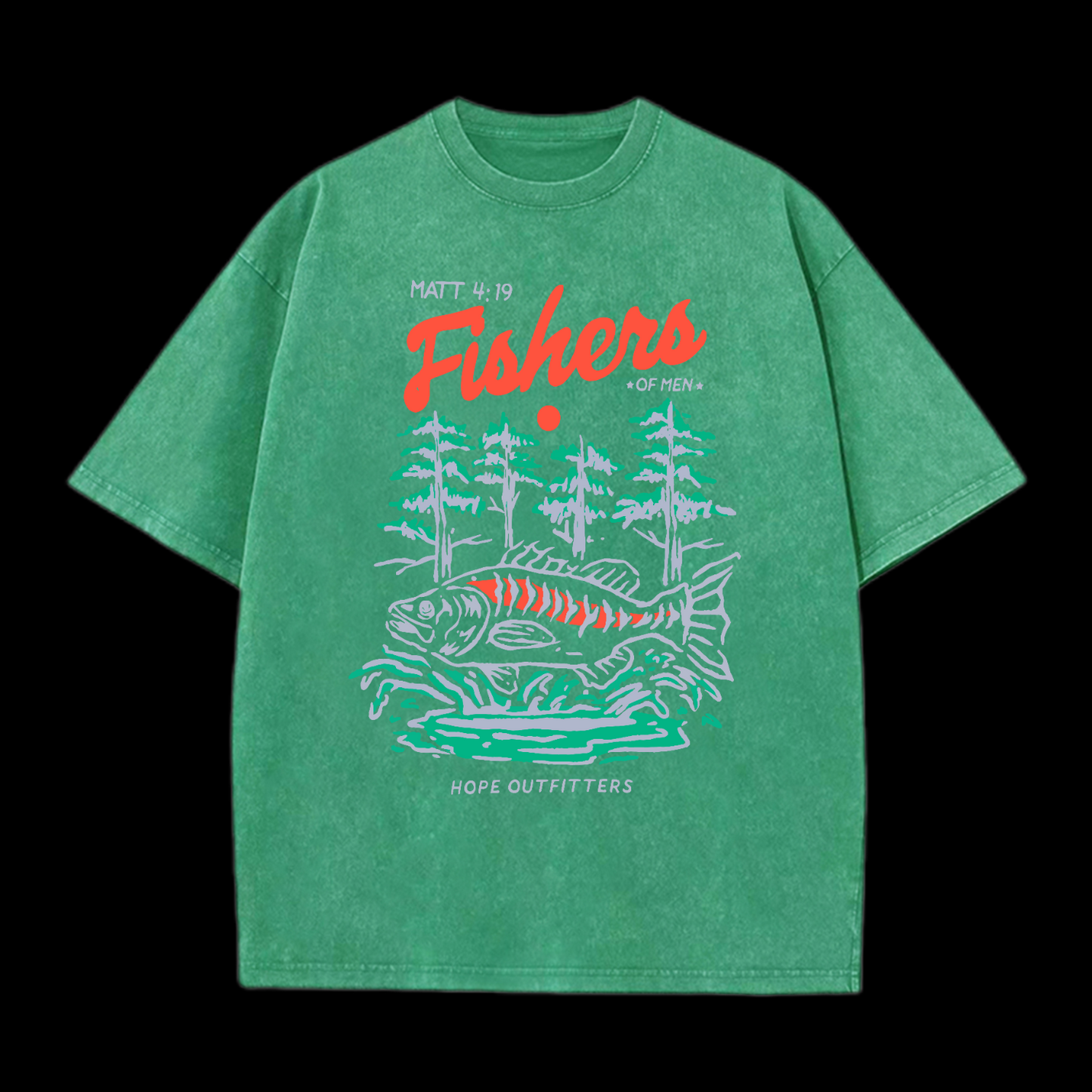 Fishers Of Men Washed T-Shirt