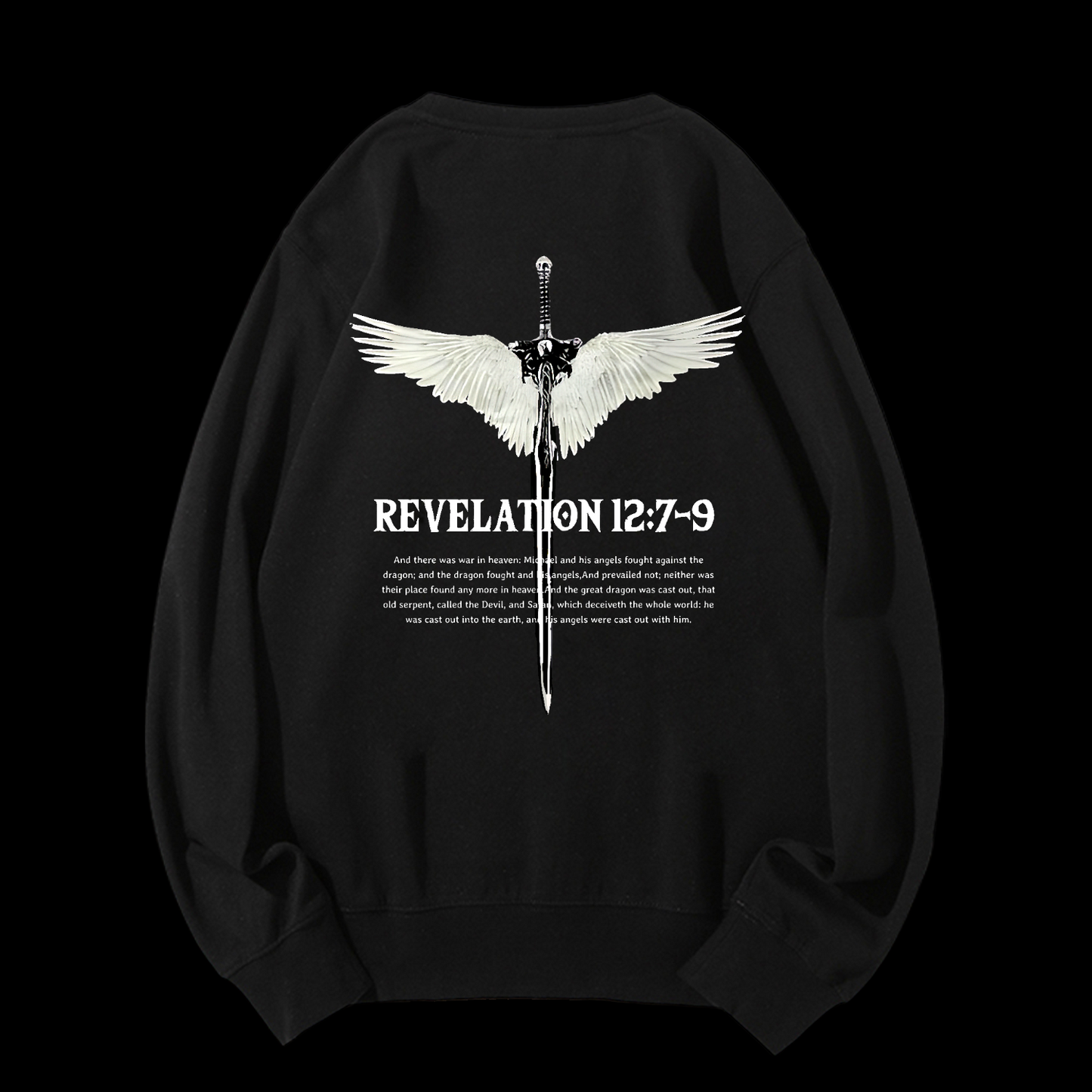 Revelation 12:7-9 Crewneck Sweatshirt