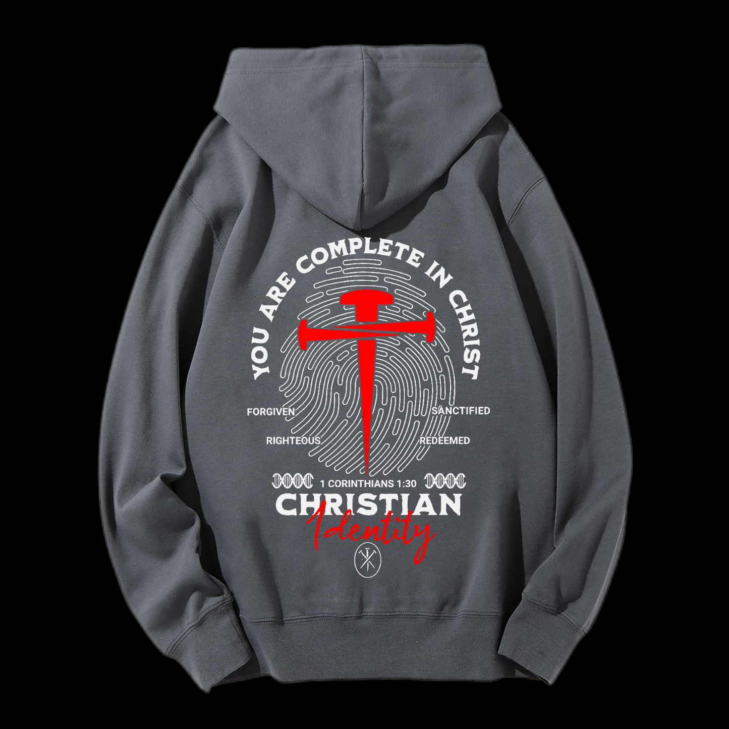 You Are Complete In Christ Drawstring Hoodie