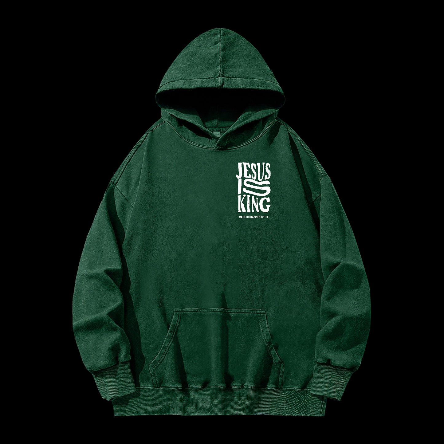 Jesus Is King Washed Hoodie