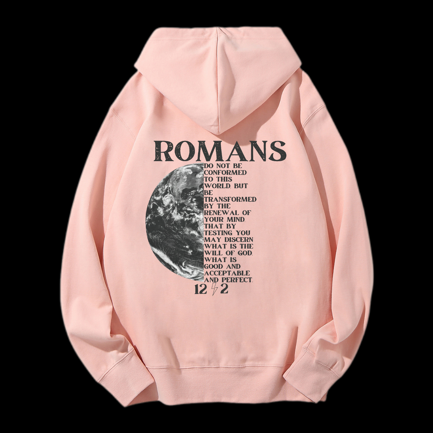 Romans 12:2 Drawstring Hoodie