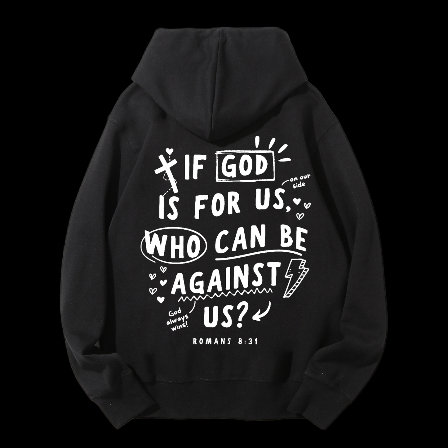 If God Is For Us Drawstring Hoodie