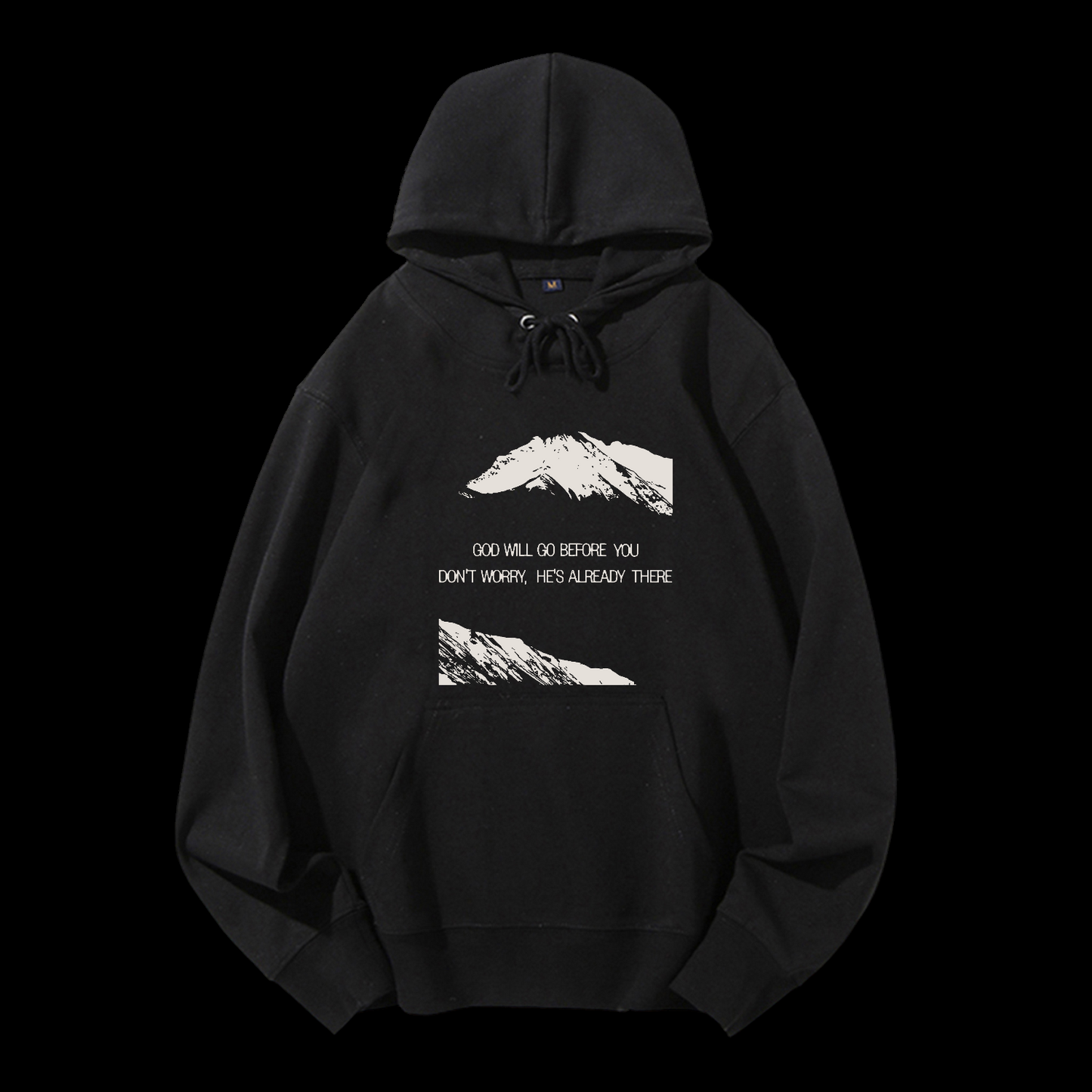 He's Already There Drawstring Hoodie