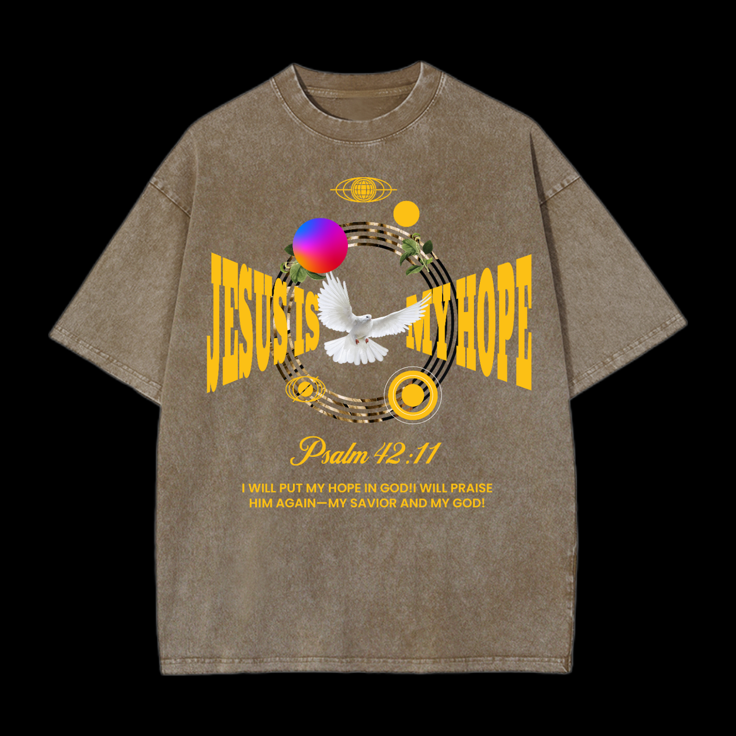 Jesus Is My Hope Washed T-Shirt