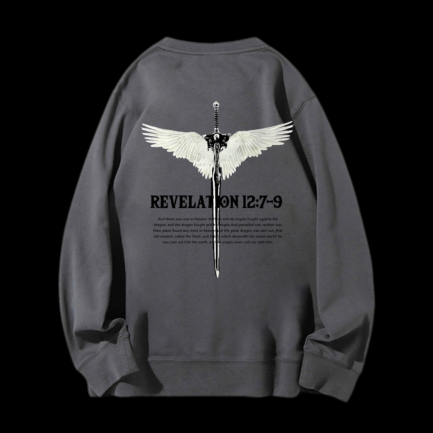 Revelation 12:7-9 Crewneck Sweatshirt