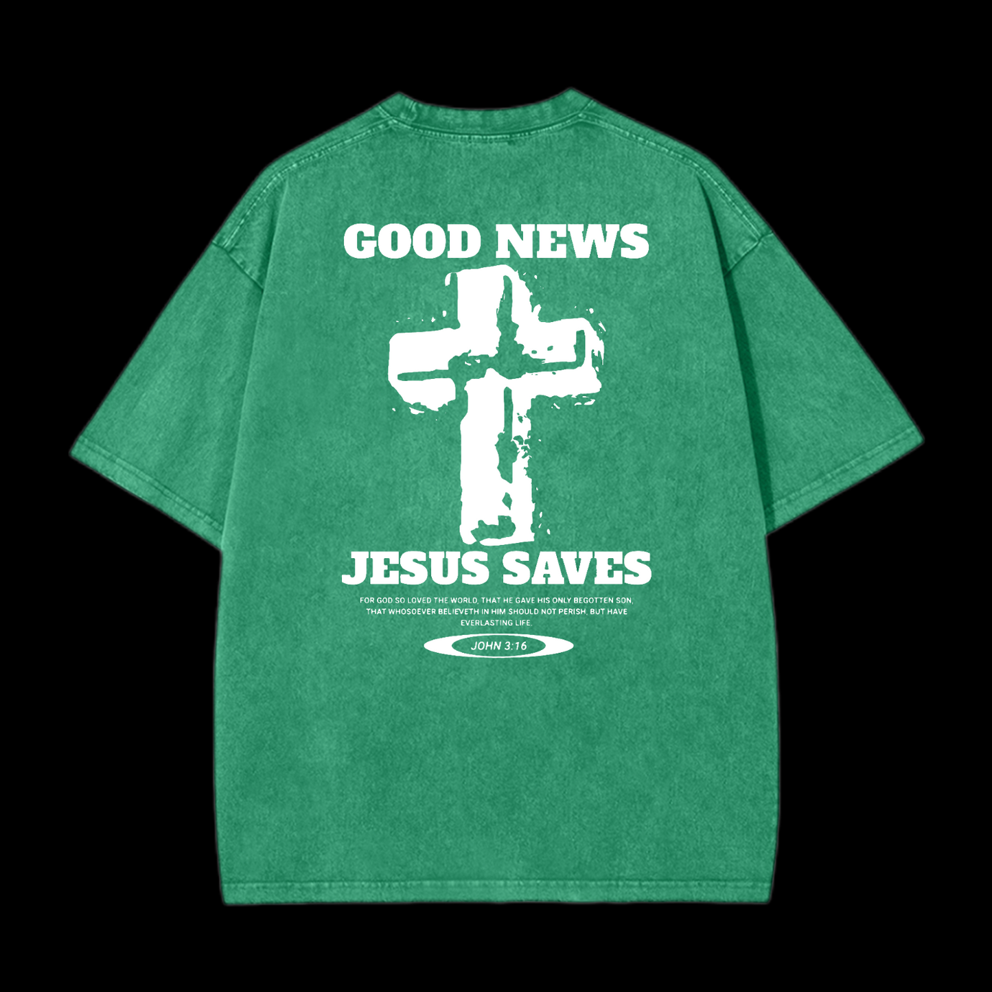 Jesus Saves Washed T-Shirt