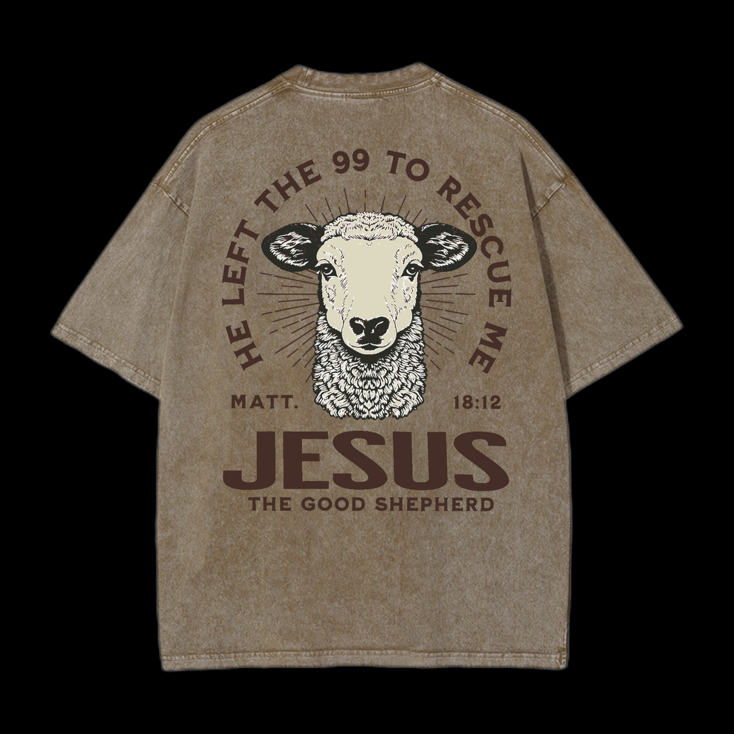 He Left The 99 To Rescue Me Washed T-Shirt
