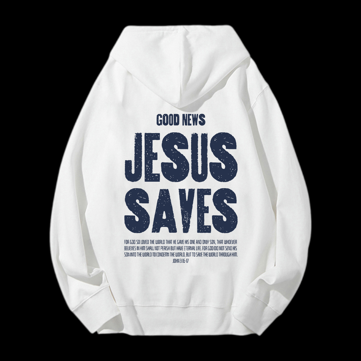 Jesus Saves Drawstring Hoodie