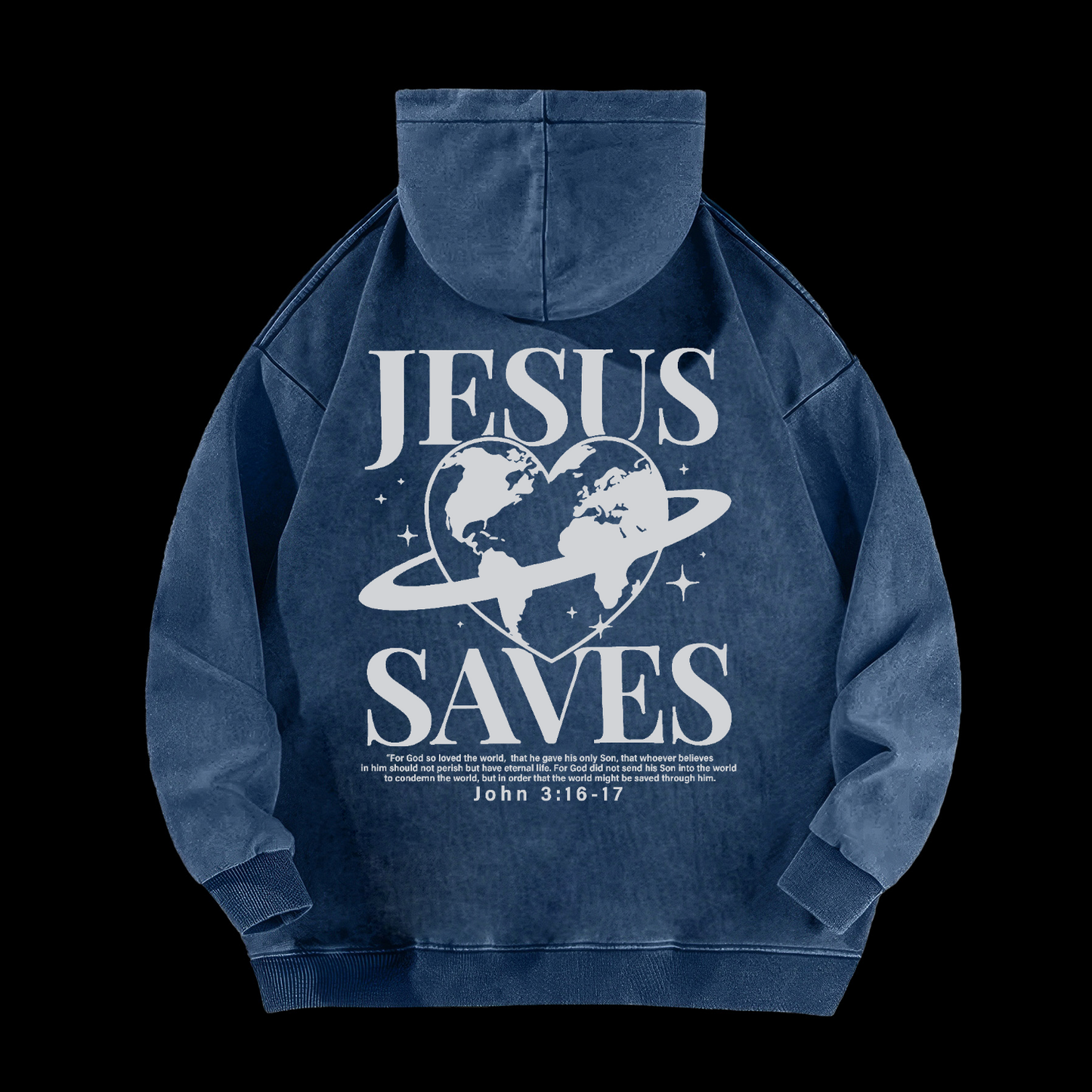Jesus Saves Washed Hoodie