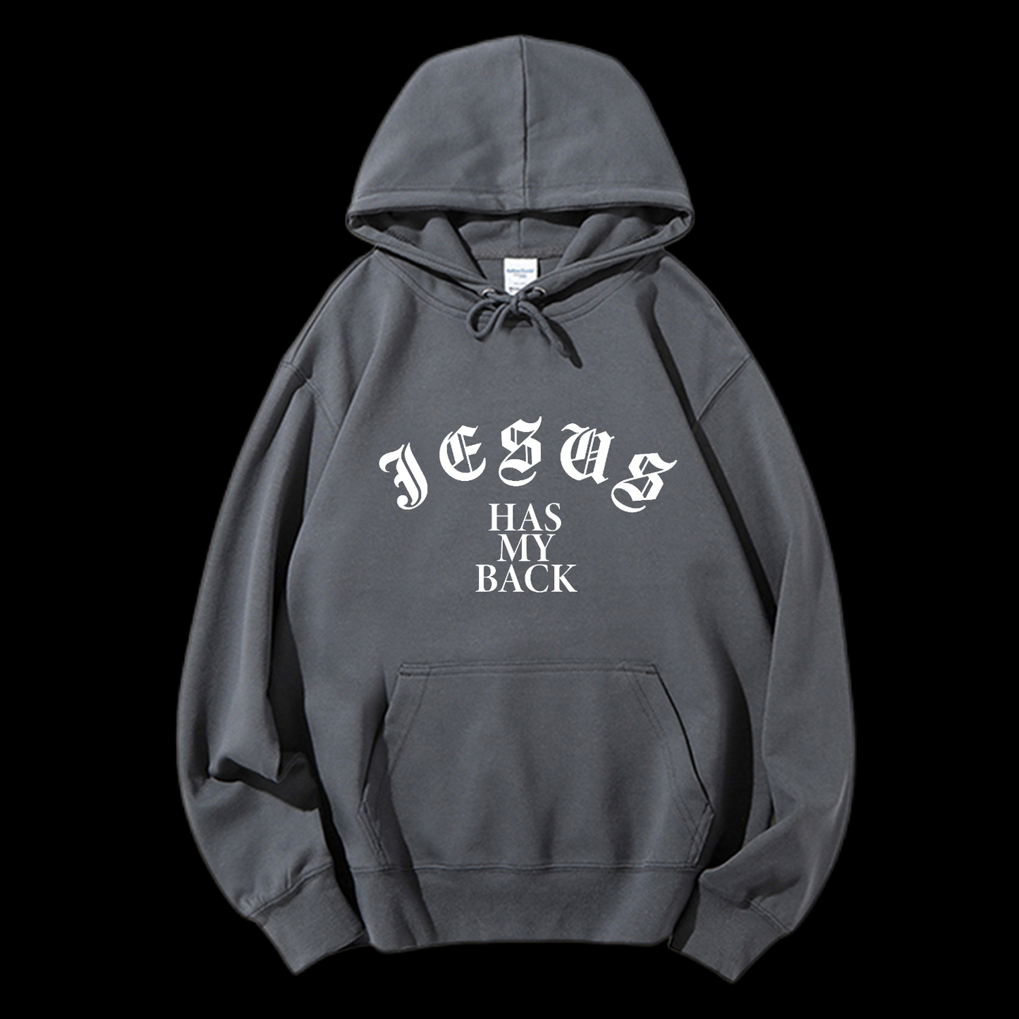 Jesus Has My Back Drawstring Hoodie