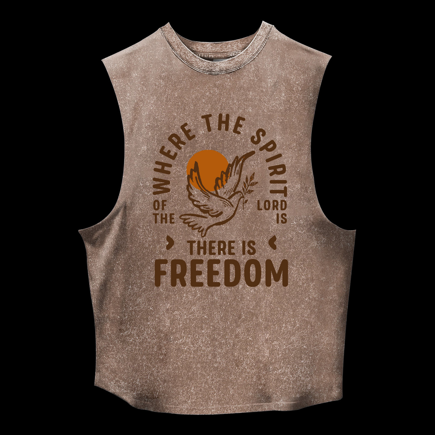 There Is Freedom Washed Tank