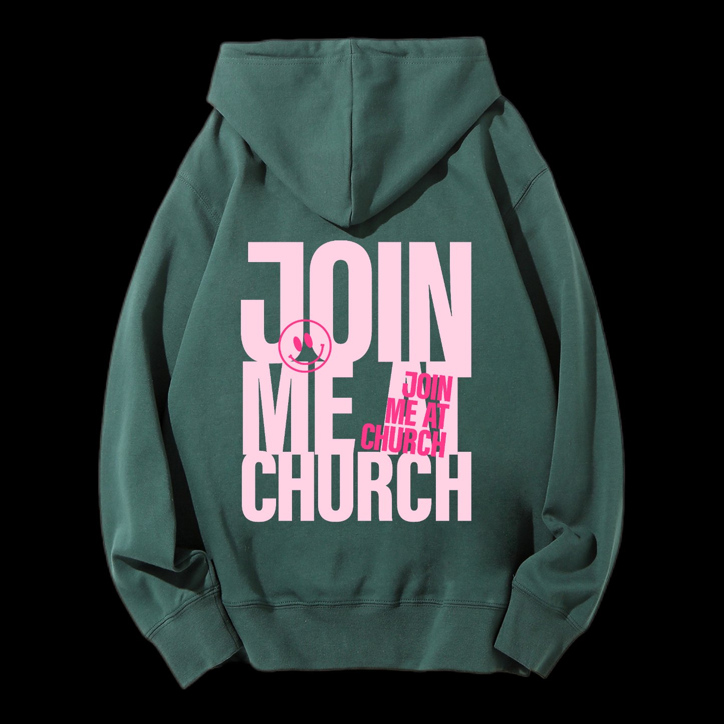 Join Me At Church Drawstring Hoodie