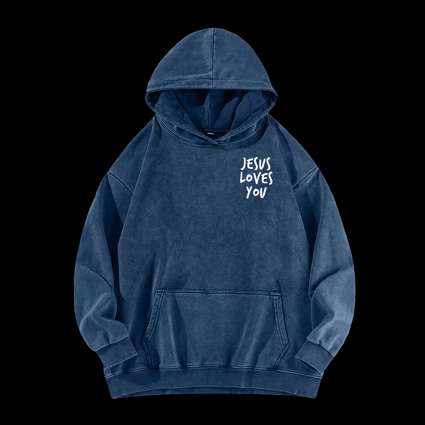 Jesus Loves You Washed Hoodie