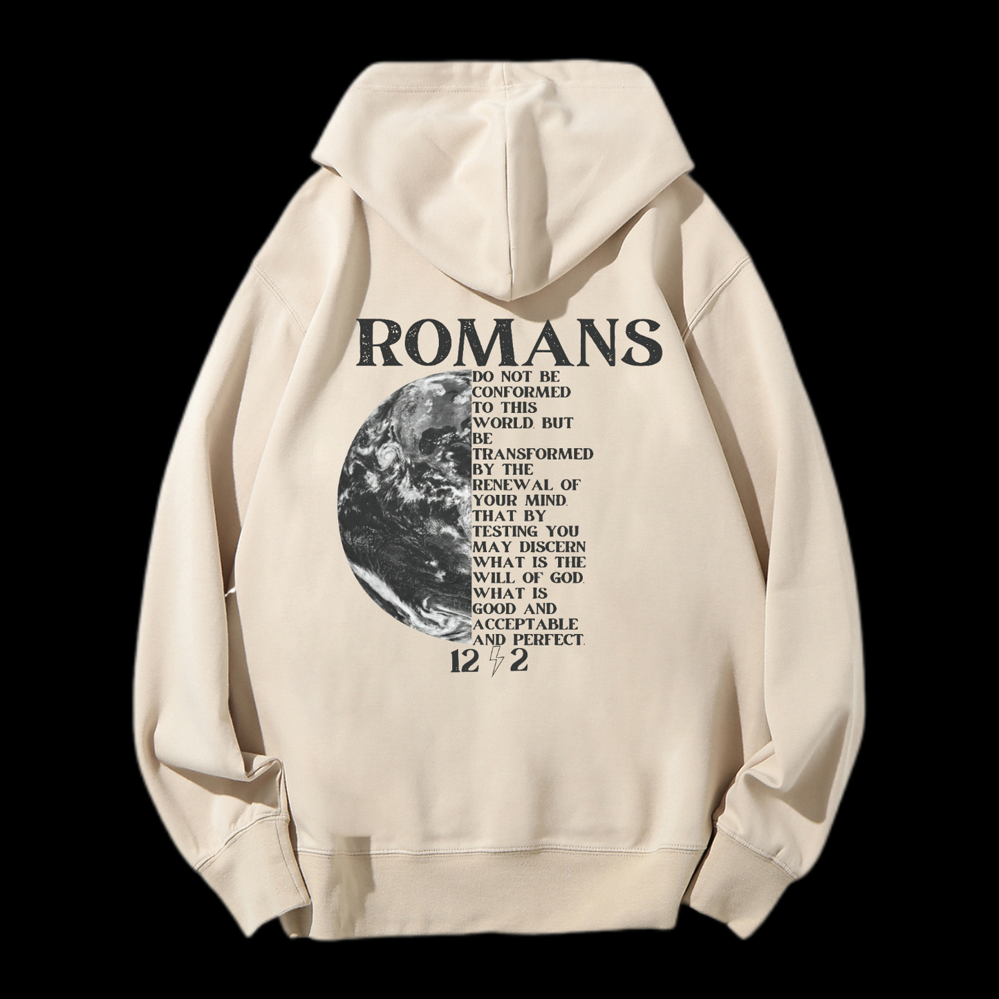 Romans 12:2 Drawstring Hoodie
