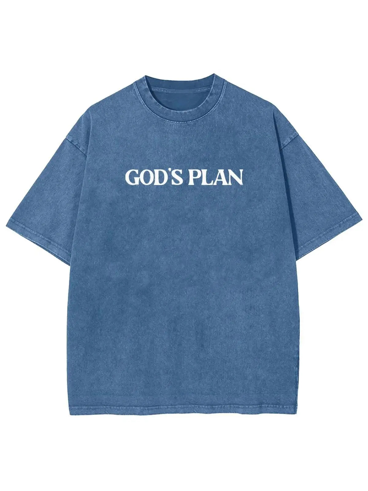 God's Plan Unisex Washed T-Shirt