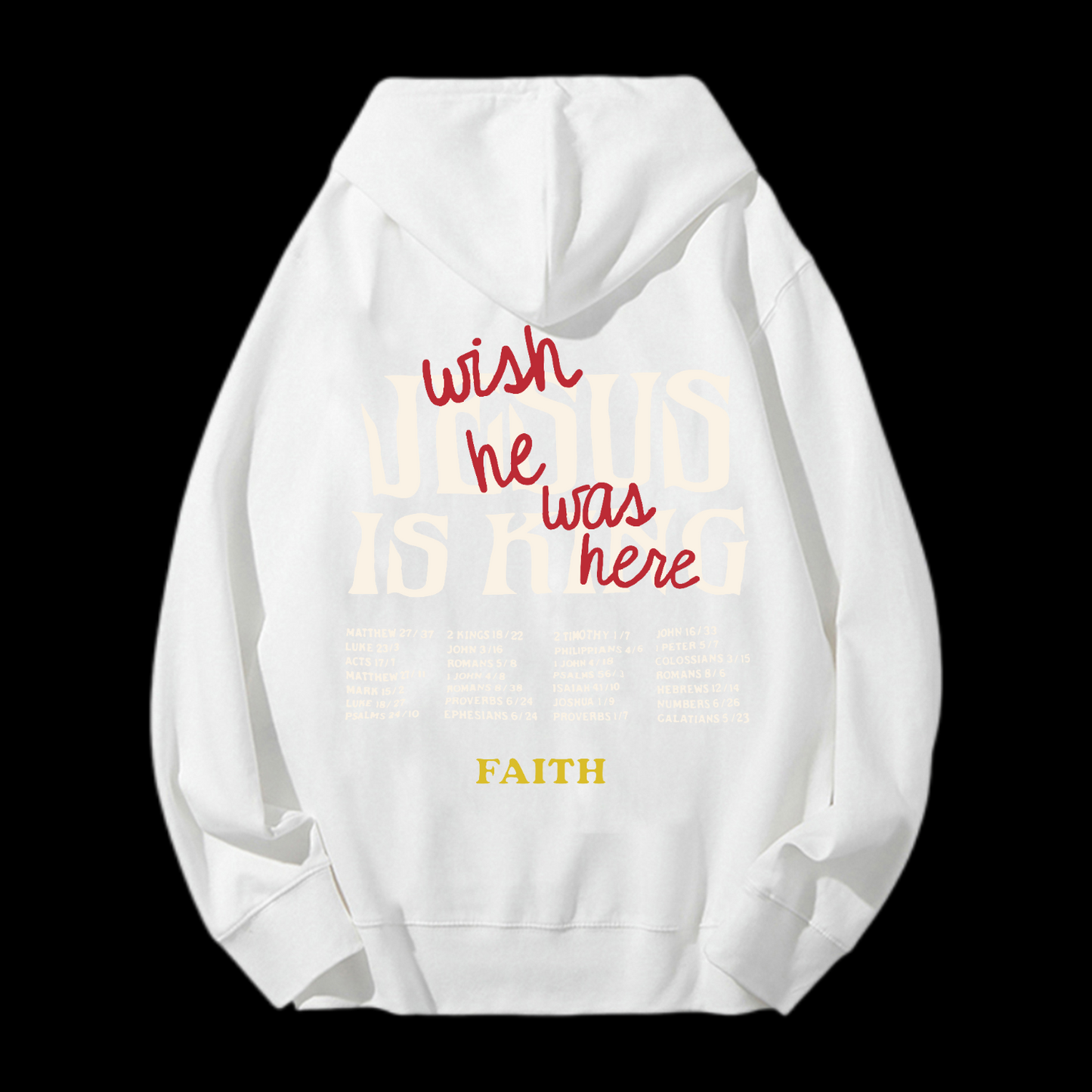 Jesus Is King Drawstring Hoodie