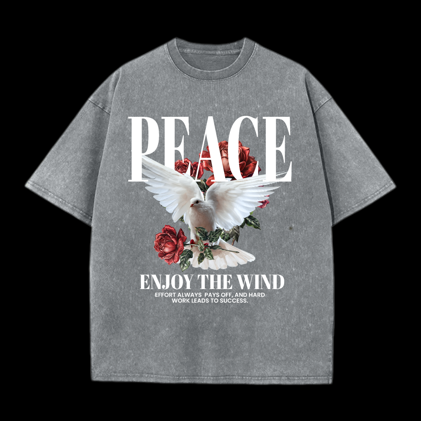 Peace Enjoy The Wind Washed T-Shirt