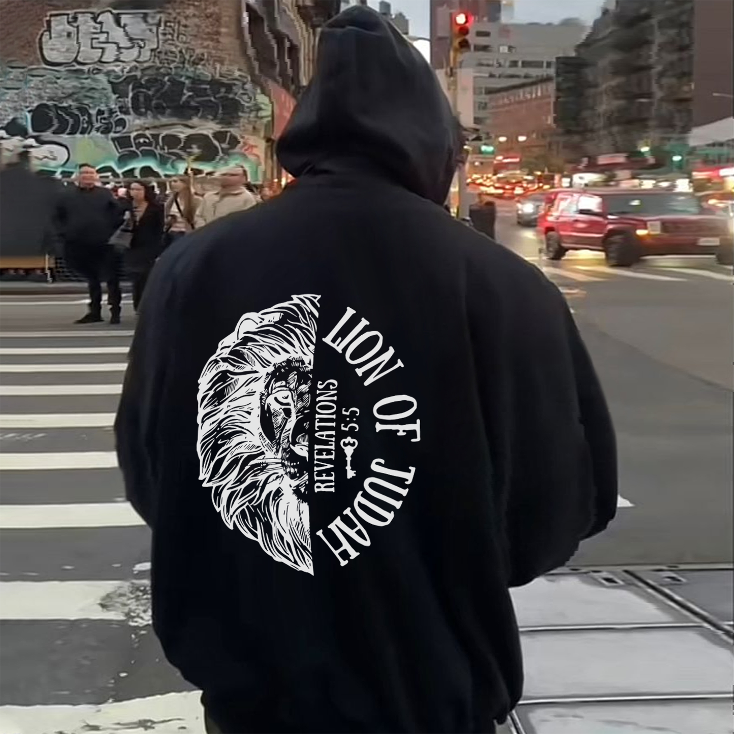 Lion Of Judah Drawstring Hoodie
