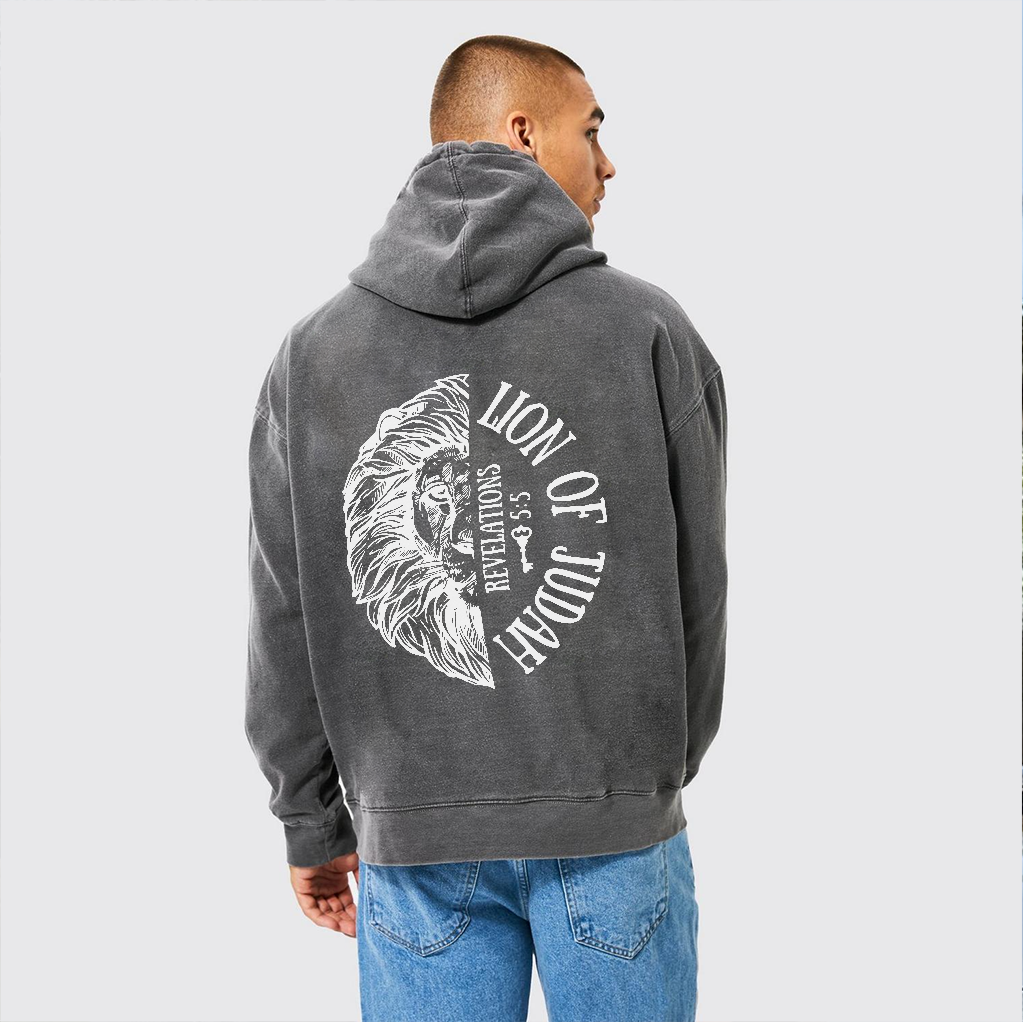 Lion Of Judah Washed Hoodie