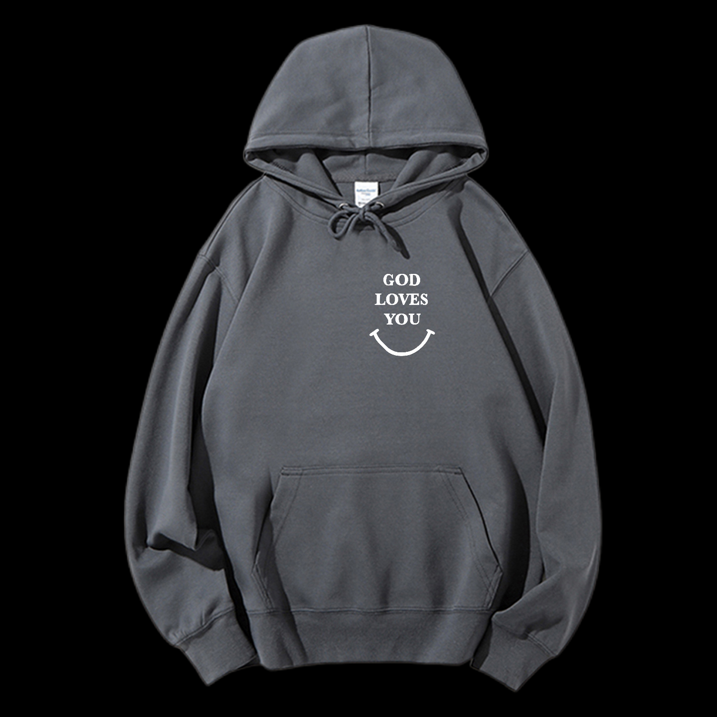 God Loves You Drawstring Hoodie