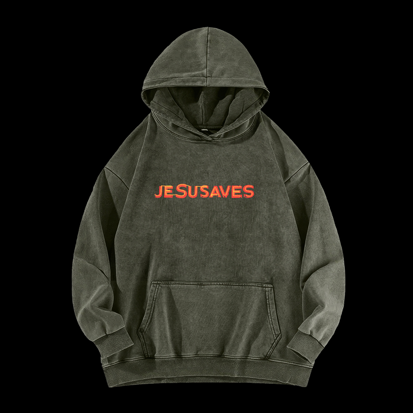 Jesus Saves Washed Hoodie