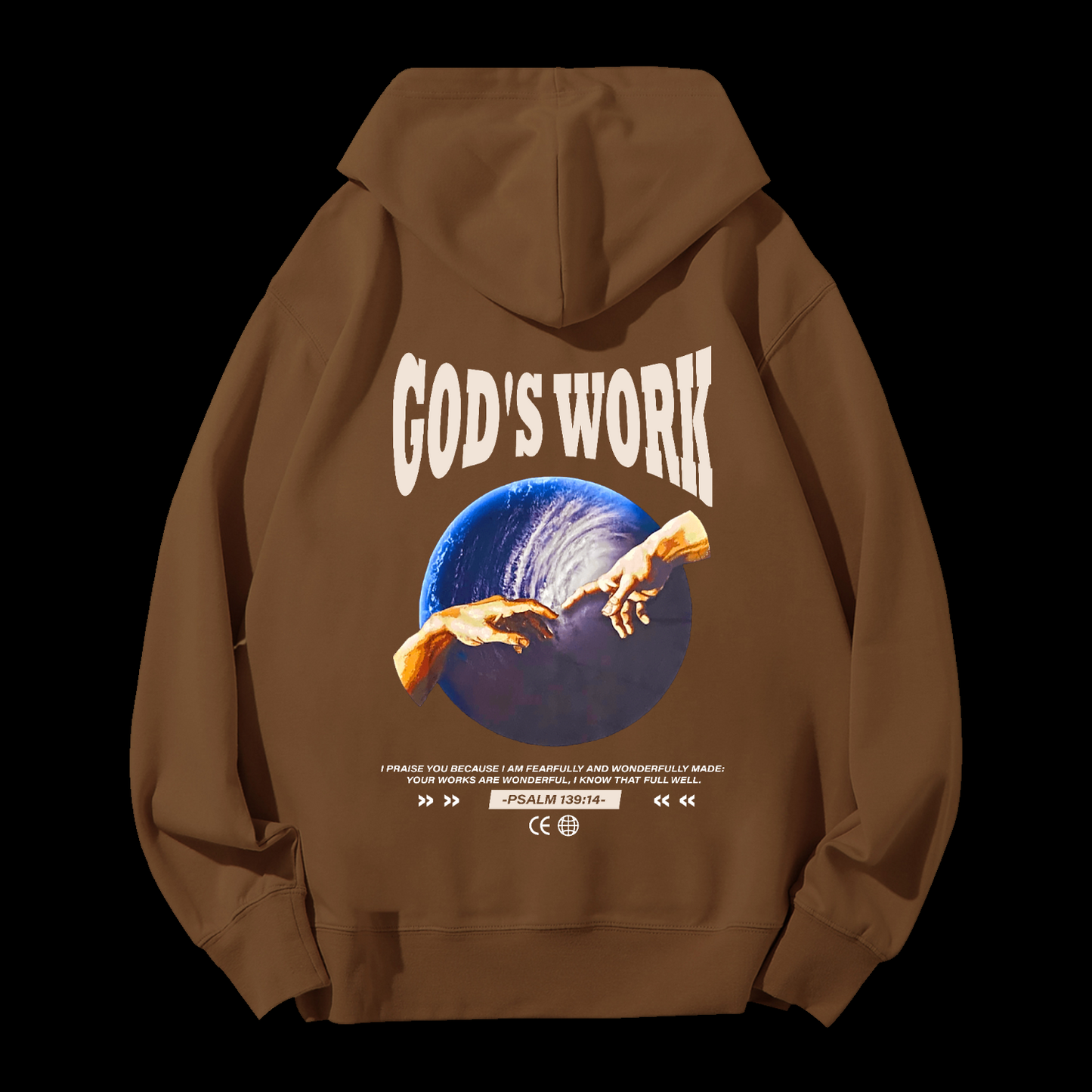 God's Work Psalm 139:14 Drawstring Hoodie