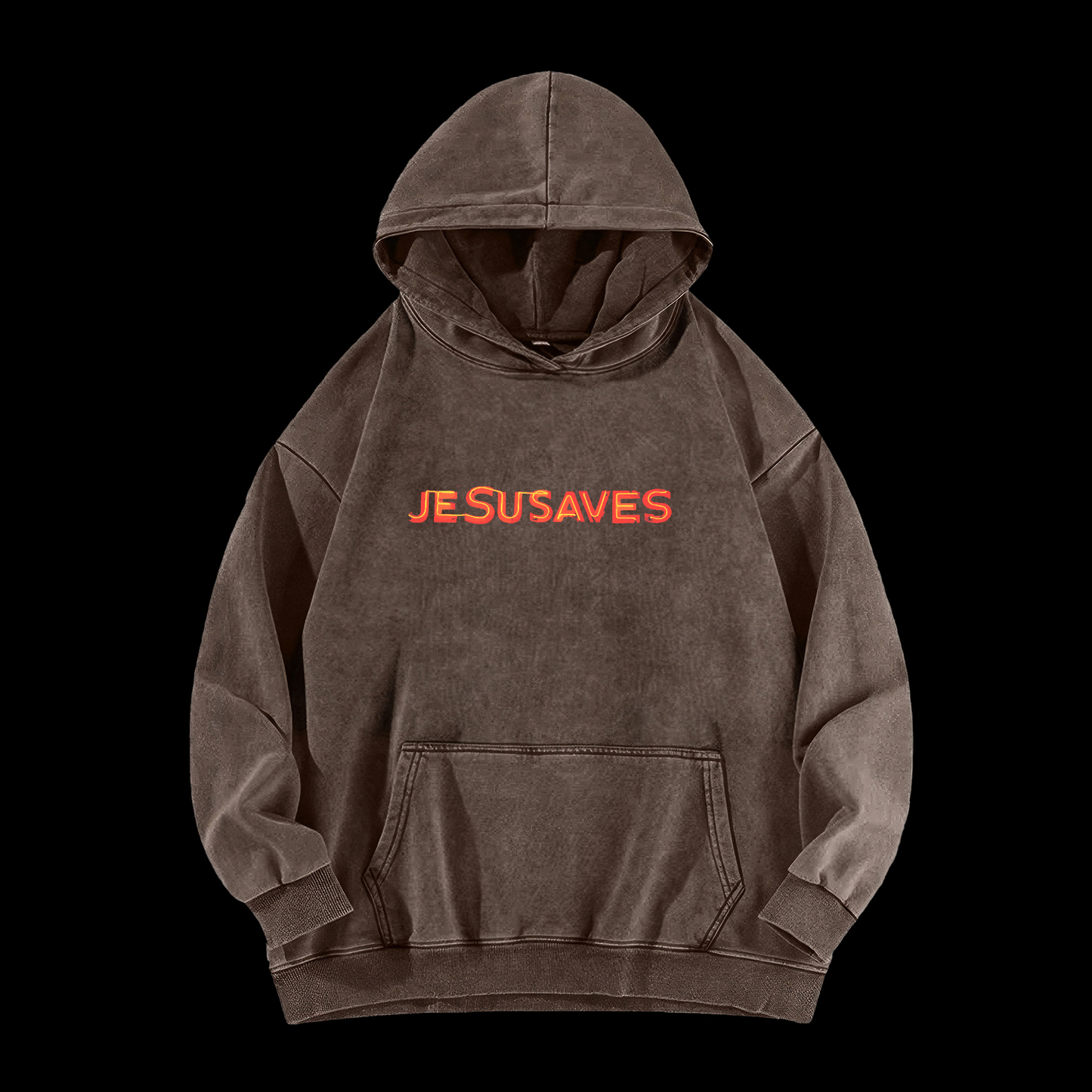 Jesus Saves Washed Hoodie