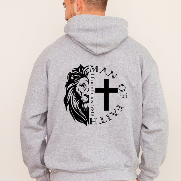Man Of Faith Drawstring Hoodie